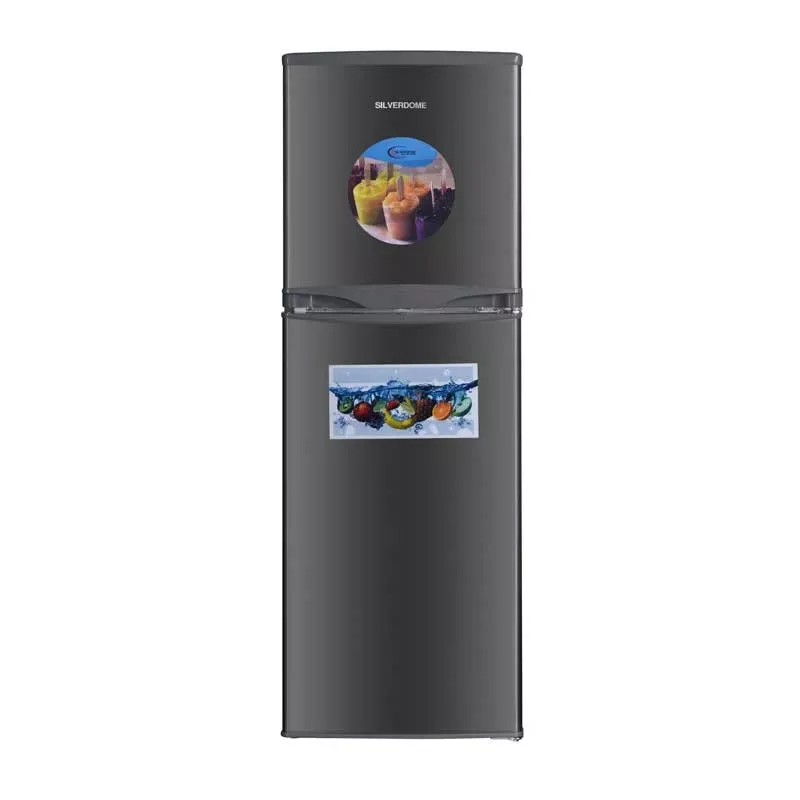 SilverDome Refrigerator 126L Double Door Top Freezer Defrost RFD-144