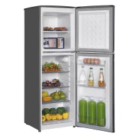 SilverDome Refrigerator 126L Double Door Top Freezer Defrost RFD-144