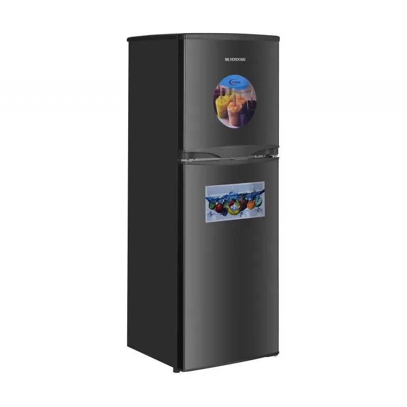 SilverDome Refrigerator 126L Double Door Top Freezer Defrost RFD-144