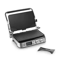 Delonghi Digital Contact Grill 2000W, 6 Cooking Functions, Removable Dishwasher-Safe Plates CGH1012D