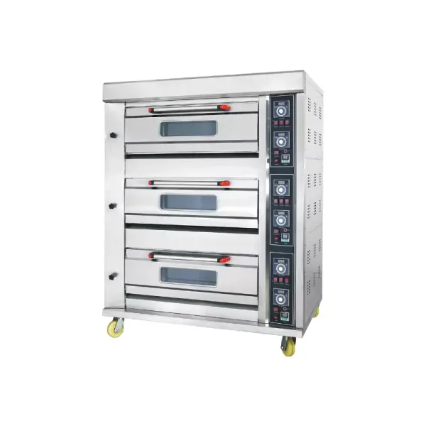 Commercial Kitchen Equipment Commercial Gas Oven 3 Deck 6 Tray, 220V, 50Hz, 1 Phase, 300W, HGB-60Q