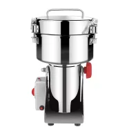 Commercial Electric Spice Grinder 3.6kW High-Power Industrial Pulverizer 3kg Capacity, Professional Stainless Steel Heavy-Duty Herb Grinder WG-3000Y