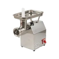 Commercial Electric Full Stainless Steel Meat Mincer, 220kg/hr Heavy-Duty Meat Grinder, Professional 1100W Industrial Butcher Machine WG-22