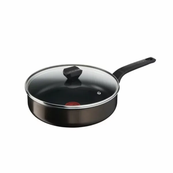 Tefal Sautepan 26cm Easy Cook Titanium Nonstick Thermo Signal B5543302 - Aluminium Material With Heat Indicator Dishwasher Safe And Pfoa Safe