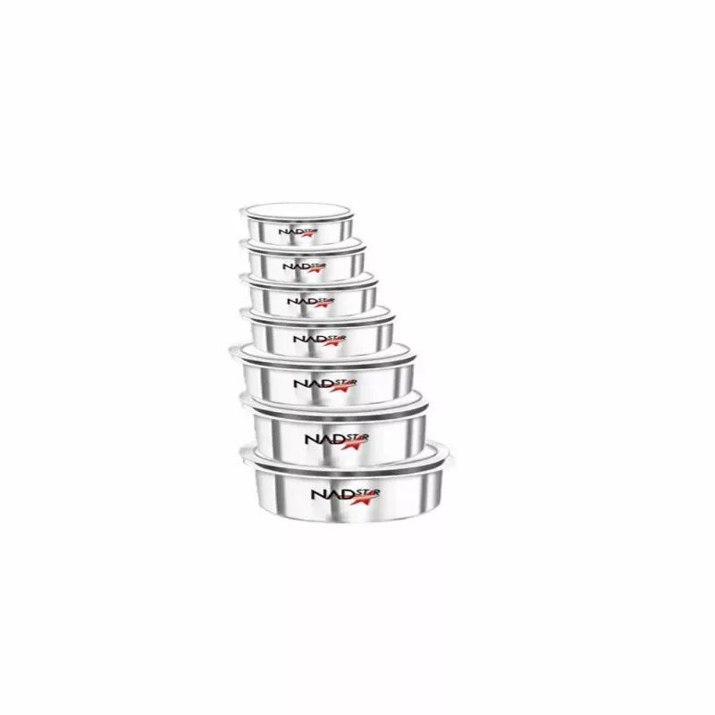 Nadstar Aluminum Sufuria 7pcs with Lid 12-18 Cookware Set Tope Cooking Pot with Lid for Commercial Use - Kitchen Heavy Duty