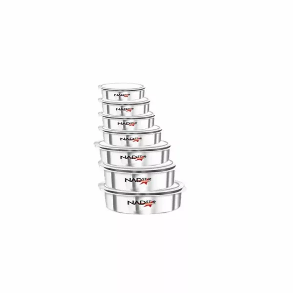 Nadstar Aluminum Sufuria 7pcs with Lid 12-18 Cookware Set Tope Cooking Pot with Lid for Commercial Use - Kitchen Heavy Duty