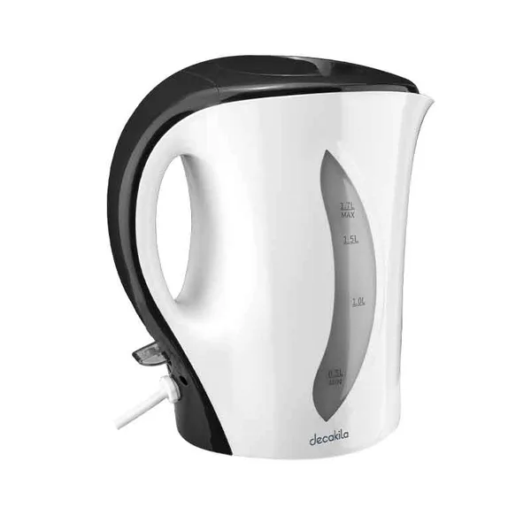 Decakila Kettle 1.7L Electric Jug 2200W Plastic Automatic Shut-Off Boil Dry Protection With Detachable Filter In Spout Cord-Storage & Anti-Slip Feet Design KEKT027W