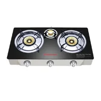 Westpoint Gas Stove 3 Burner Glass Top WTIL-3817.GIG