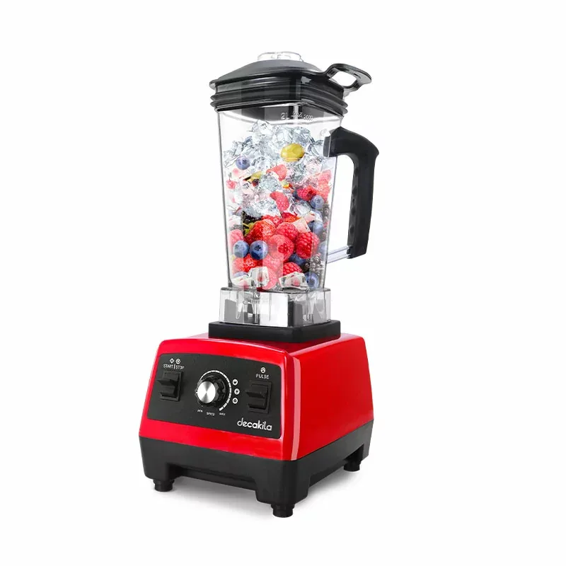 Decakila Blender 2.0l Plastic Jug with Stainless Steel Blades 1600w Kejb031r unbreakable material high temperature protection anti slip feet design