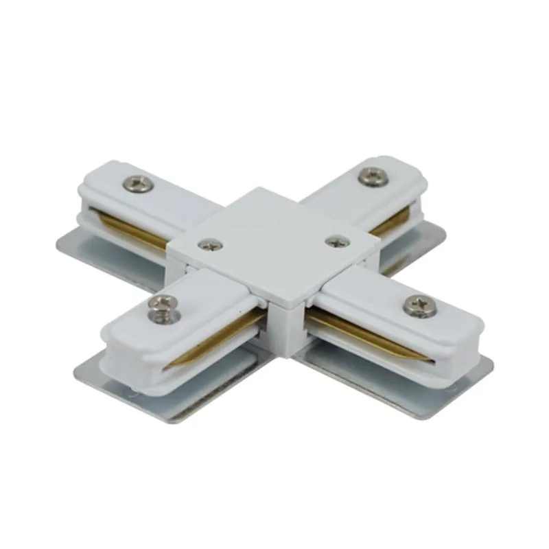 Tronic White Tracklight Connector with 2 Wires