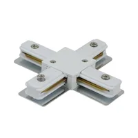 Tronic White Tracklight Connector with 2 Wires