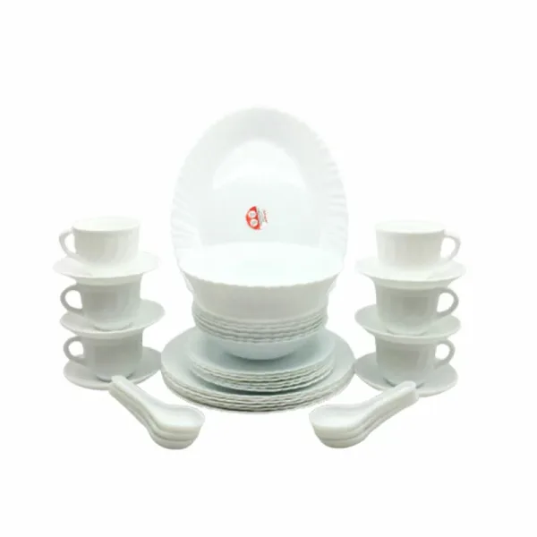 La Opala Dinner Set White Classique 38 Pieces LC038