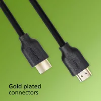 Philips High Speed HDMI 2.0 Cable 1.5m with 4K UHD Resolution at 60fps SWV5510/40