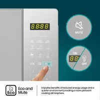 Hisense Digital Microwave Oven 20L 700W with Child Safety Lock, Push Button, Mirror Silver H20MOMS15
