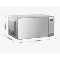 Hisense Digital Microwave Oven 20L 700W with Child Safety Lock, Push Button, Mirror Silver H20MOMS15
