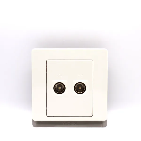Tronic Dual (2G) TV Socket - Ivory