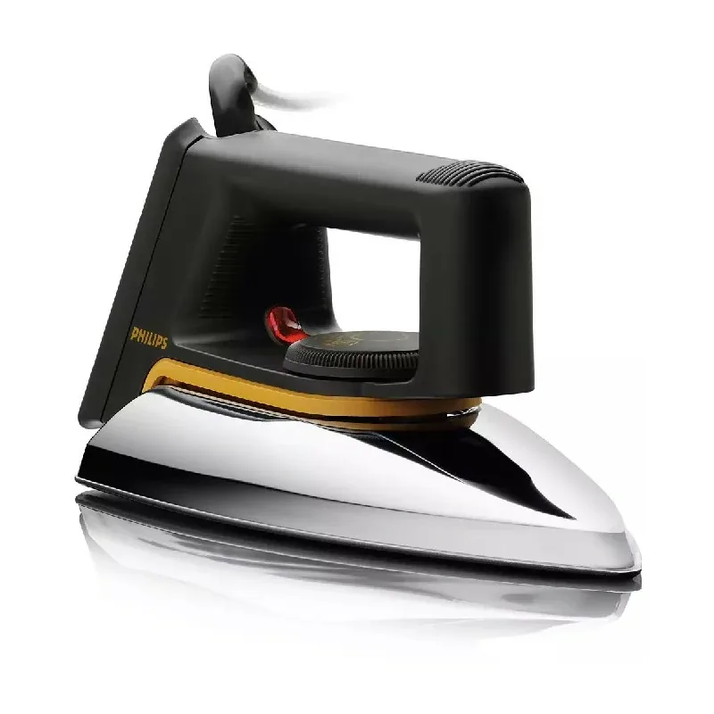 Philips Dry Iron, 1000W, Non Stick, Aluminium Soleplate, 3 Pin Plug, Easy Tempreture Control, 1.9m cord Length HD1172