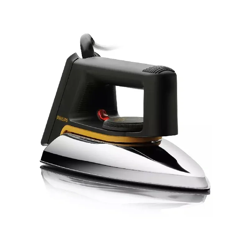 Philips Dry Iron, 1000W, Non Stick, Aluminium Soleplate, 3 Pin Plug, Easy Tempreture Control, 1.9m cord Length HD1172