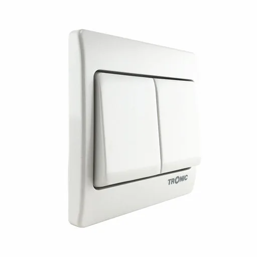 Tronic Big Button 2 Gang 2 Way Switch