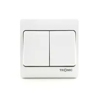 Tronic Big Button 2 Gang 2 Way Switch