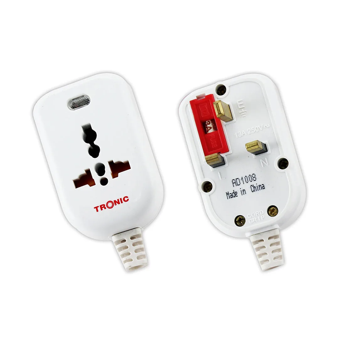 Tronic MultiPlug 13Amps Square Pin To Universal Conversion