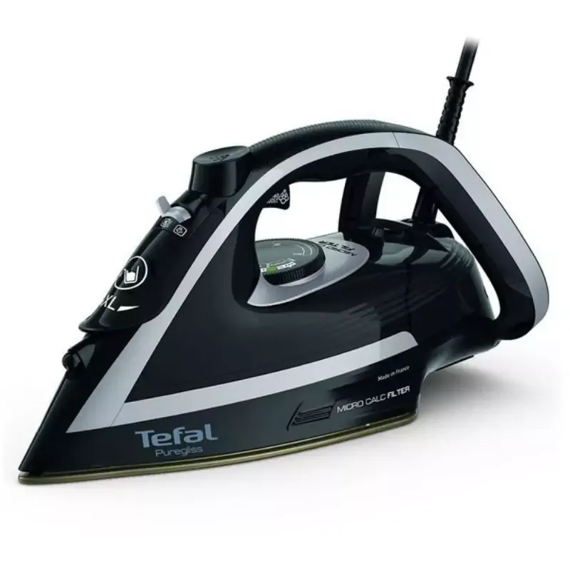Tefal Puregliss Steam Iron 3000W Durilium Airglide Autoclean Soleplate FV8062G0
