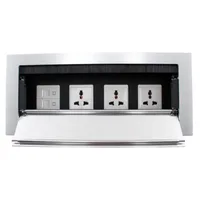 Tronic Desk Socket Universal x 3 + RJ45 Data x 2