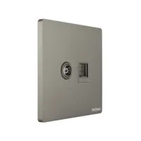Tronic Grey - TV and Data Socket