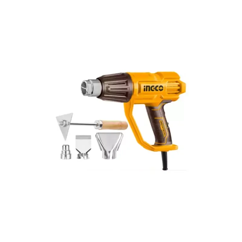 Ingco Electric Heat Gun 2000W with 3pcs Nozzle & 1 Scraper HG200078