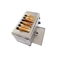 Commercial 6-Slice Electric Toaster, 2.5kW Professional Stainless Steel Bread Toaster, Industrial Heavy-Duty High-Volume Toaster WG-DS-6