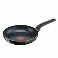 Tefal Frypan 30cm Easy Cook Titanium Nonstick Thermo Signal B5540702 - Aluminium Material With Heat Indicator Dishwasher Safe And Pfoa Safe