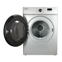 Hisense Dryer 8kg, Front Load, Fuzzy Control, LED Display, Double Water Inlets, Power Off Memory, Stainless-Steel Tub, Crease-Resist, Silver DV1W801UT