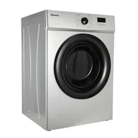 Hisense Dryer 8kg, Front Load, Fuzzy Control, LED Display, Double Water Inlets, Power Off Memory, Stainless-Steel Tub, Crease-Resist, Silver DV1W801UT