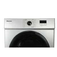 Hisense Dryer 8kg, Front Load, Fuzzy Control, LED Display, Double Water Inlets, Power Off Memory, Stainless-Steel Tub, Crease-Resist, Silver DV1W801UT