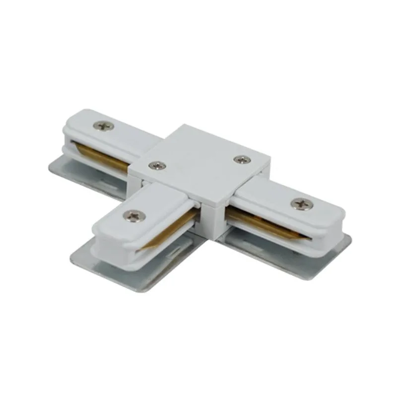 Tronic White Tracklight Connector with 2 Wires