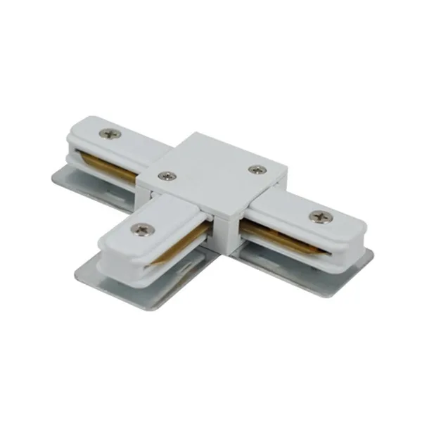 Tronic White Tracklight Connector with 2 Wires