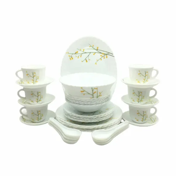La Opala Dinner Set Citron Weave Classique 38 Pieces LW038