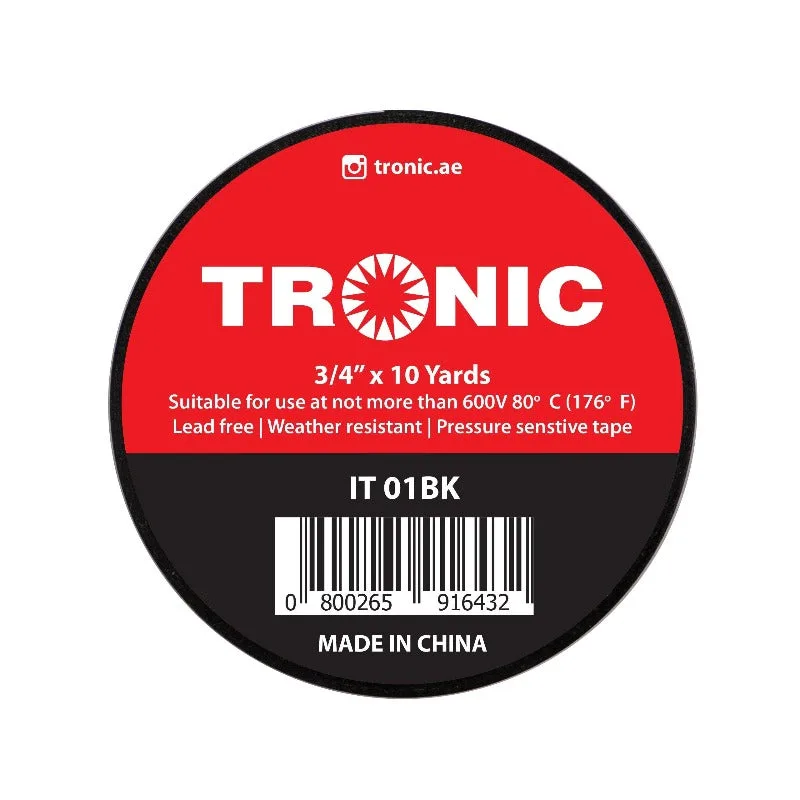 Tronic Insulation Tape 10 Yard - Black