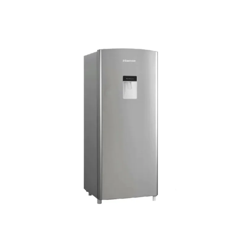 Hisense Refrigerator 177L Single Door Top Freezer Stylish Design, A+ Energy Rating, Sleek Water Dispenser, Interior LED Lighting Silver H235RTS-WD