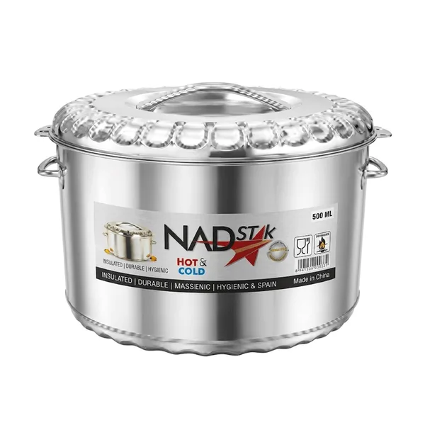 Nadstar Jumbo Stainless Steel Hotpot Redberry 30000ml Insulated Food Warmer Serving Casserole