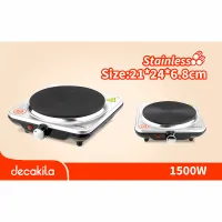 Decakila Hot Plate Ceramic Single 1500W Burner 5 Heat Settings Portable Kecc009m