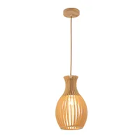 Tronic Wood Pendant Lamp - Vase-Shaped Design