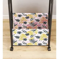 Double Bar Movable Coat Rack with Laundry Basket - JHC2341L