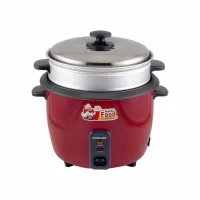 Nikai Rice Cooker 1.8L Keep Warm Function Teflon Coated Inner Pot 700W NR672N1 Aluminum Steamer Detachable Power Cord Indicator Lights