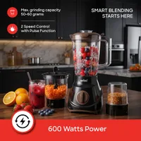 Sanford 3In1 Blender 1.5L Unbreakable Jar 600W - SF6809BR