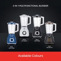 Sanford 3In1 Blender 1.5L Unbreakable Jar 600W - SF6809BR