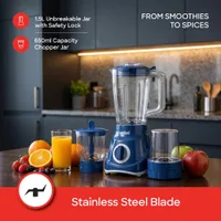 Sanford 3In1 Blender 1.5L Unbreakable Jar 600W - SF6809BR