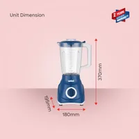 Sanford 3In1 Blender 1.5L Unbreakable Jar 600W - SF6809BR