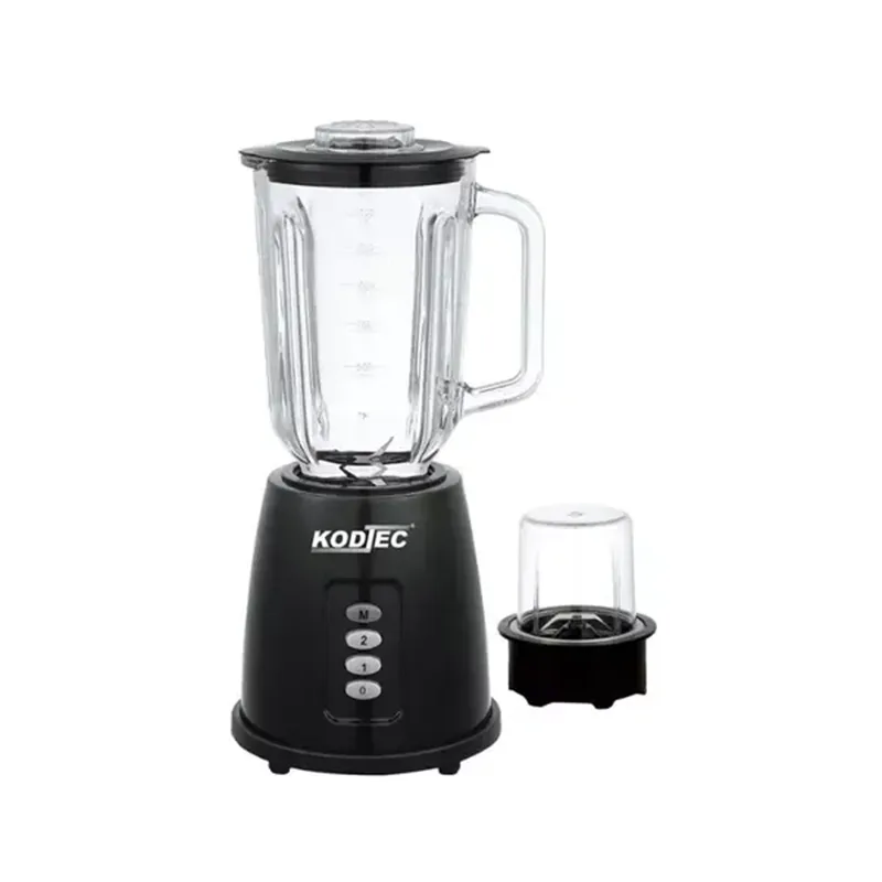 Kodtec Blender Glass Jug 2 In 1 1.5L, 50g Mill Jar, Stainless Steel Blade, 2-Speed Control 400W KT-3028BL-B 1 Kodtec Blender Glass Jug 2 In 1 1.5L, 50g Mill Jar, Stainless Steel Blade, 2-Speed Control 400W KT-3028BL-B
