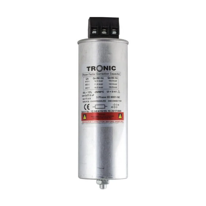 Tronic Capacitor Cylindrical 12.5KVAR